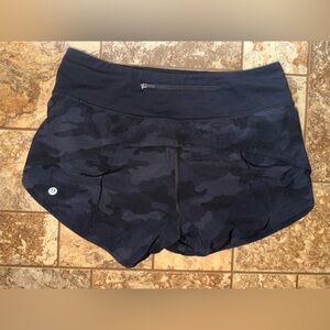 lululemon athletica Navy Camo Athletic Shorts